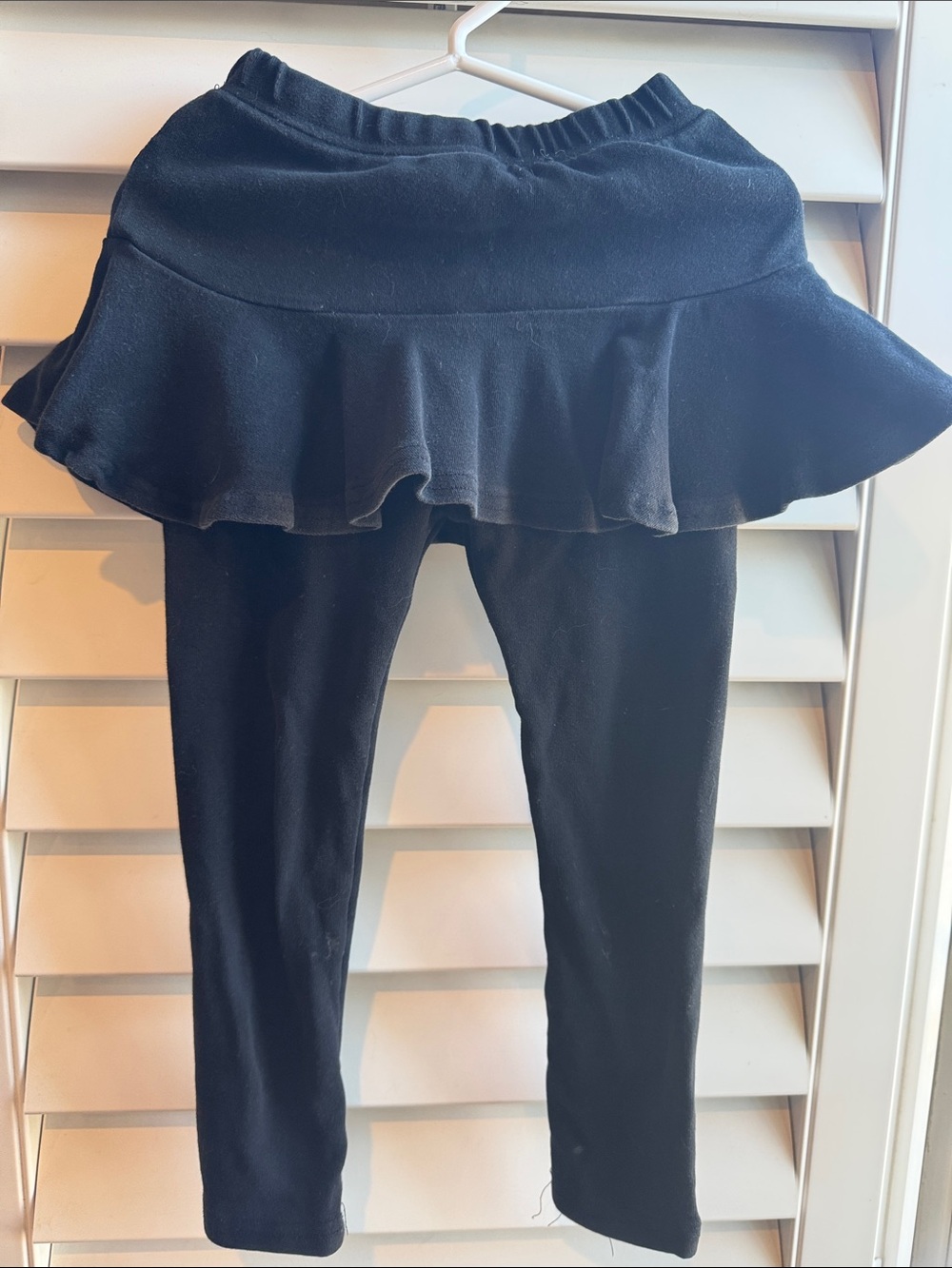 Girls' Skirted Black Leggings - Classic Everyday Bottoms